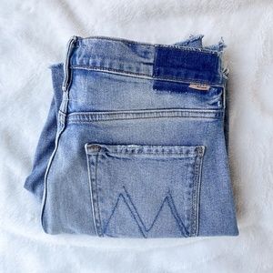 Mother Denim Insider Crop Step Fray, I Confess Size 30